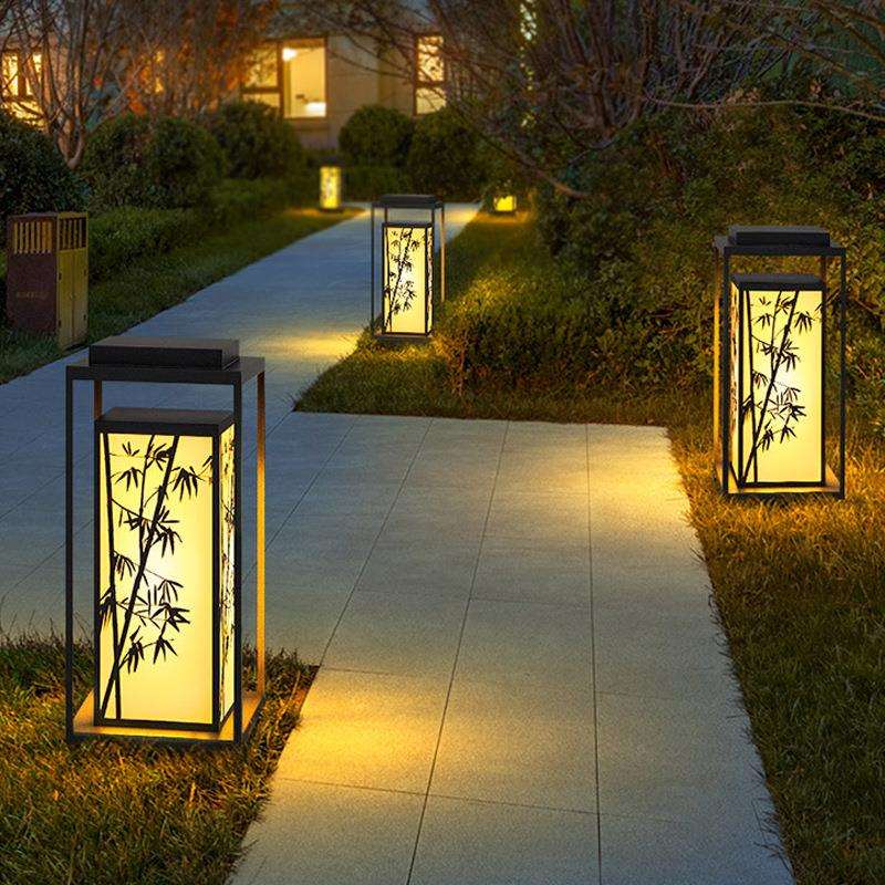 新中式太阳能景观灯庭院布置灯别墅花园草坪地灯户外防水装饰灯