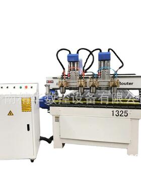 木工雕刻机慧鑫齿条方轨带压辊1325多头工艺品雕花机二拖四浮雕机