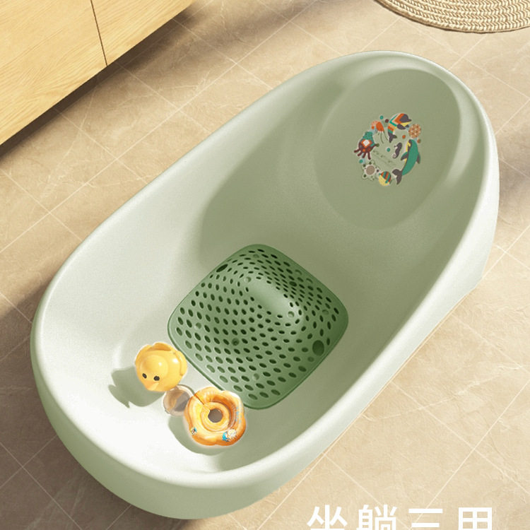 婴儿可坐躺大号洗澡盆0-6岁