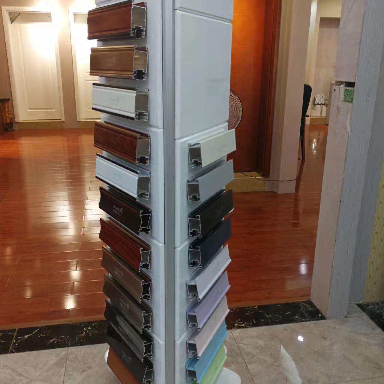 五金配件旋转高档展示架三角展架智能锁参展铝旋转展架展会家具厂