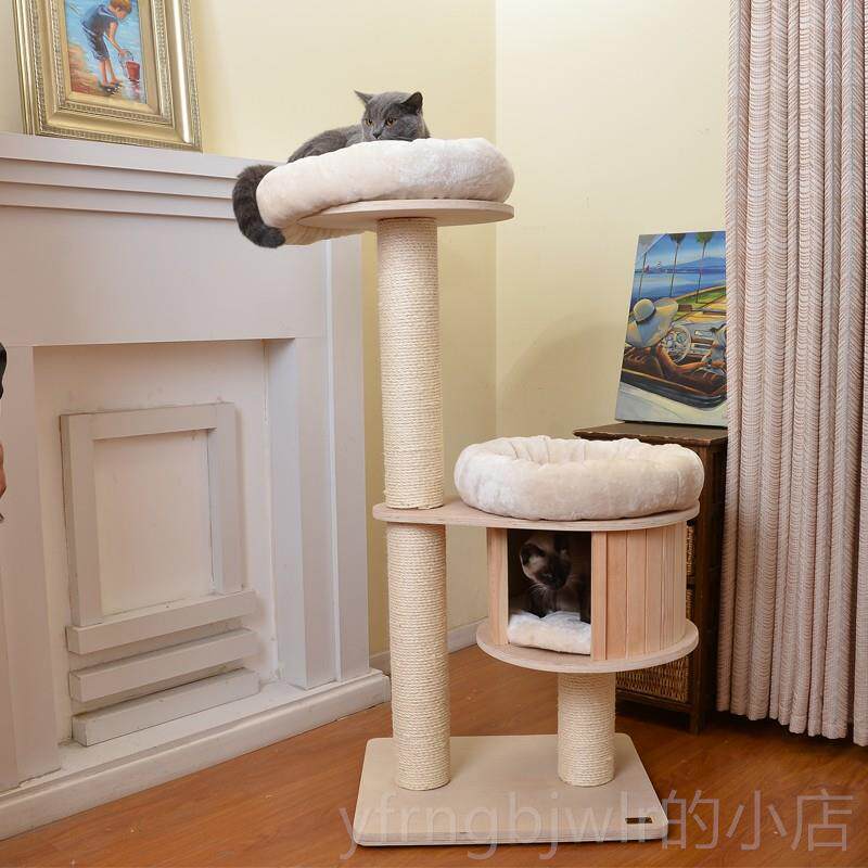 正品凯瑞猫爬架实跳木太舱猫架猫窝空一体猫树猫台别墅大缅型猫抓