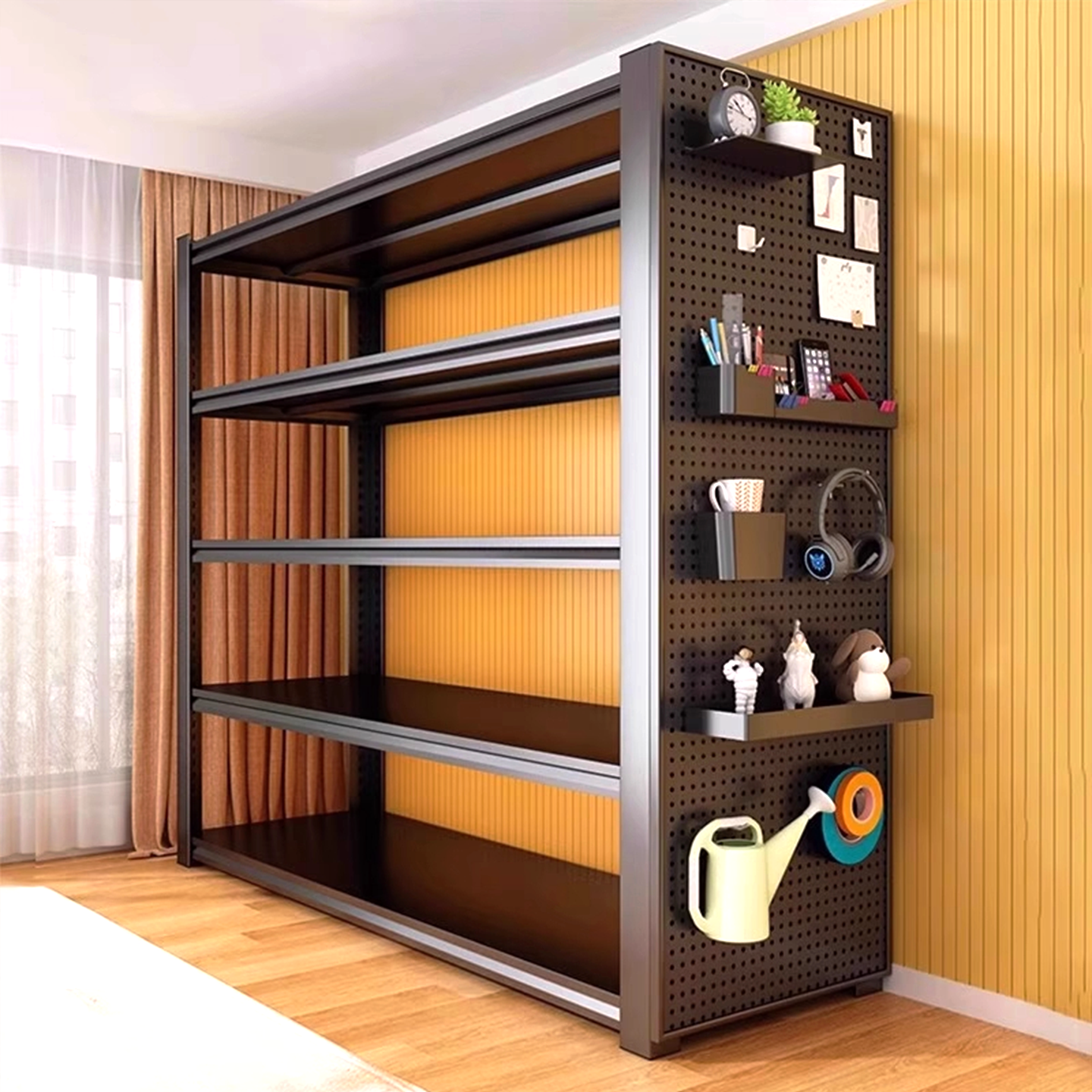 洞洞板货架多层商用置物架