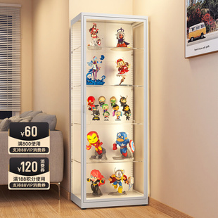 手办展示柜摆件装饰品痛柜透明玻璃门模型玩具积木陈列收纳柜