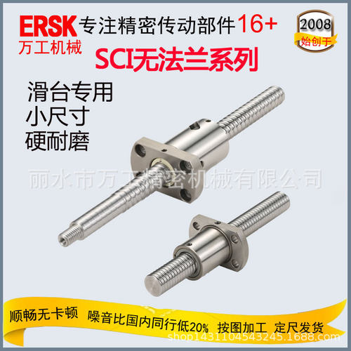 微型滚珠丝杠厂家sfk1004螺杆推杆快速发货精密滚珠丝杆副