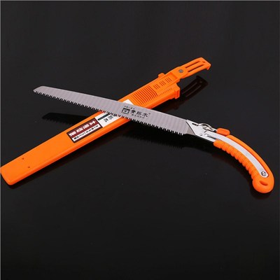 台湾精品耐磨弯把腰锯 锋利磨齿果树修枝锯 园林锯木工手锯