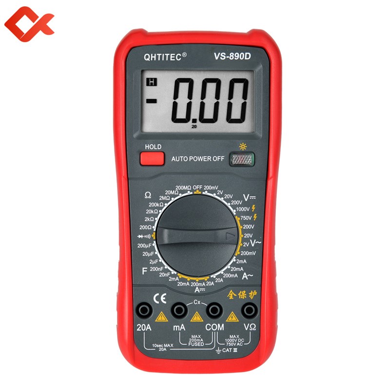 万用表VS890D数字高精度全自动电工万能表数显式万用表