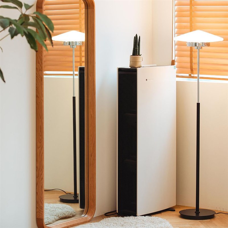 早安实木全身镜家用落地穿衣镜北欧卧室衣帽间全身试衣镜子樱桃木