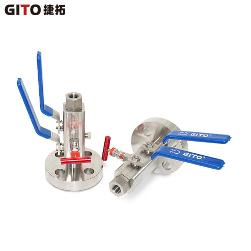 GITO捷拓 SBB双球排放阀门3/4”RJ 1500LB 不锈钢316高压法兰球阀