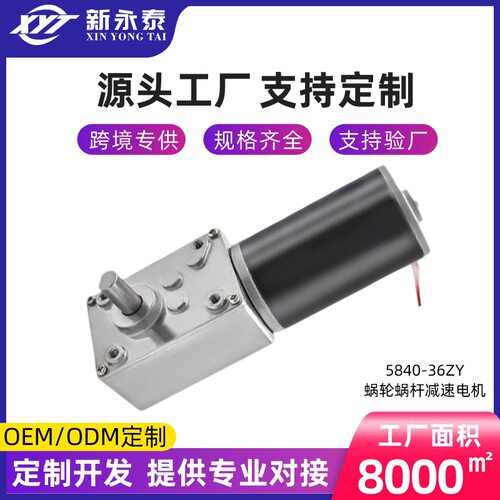 新永泰厂家直销5840-36zy涡轮蜗杆自锁直角大扭力减速电机马达