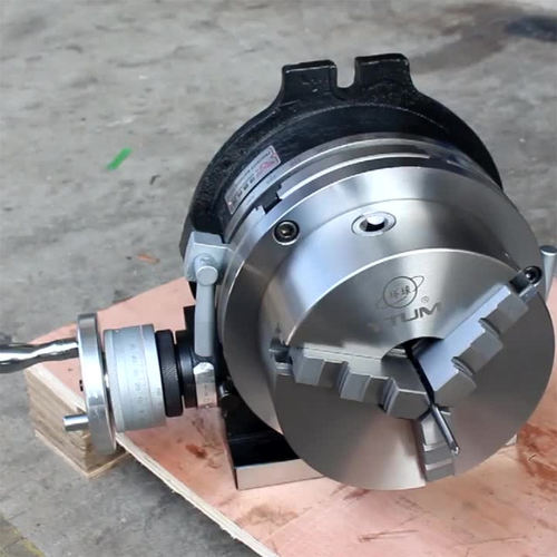 现货HV6寸立卧两用分度盘TSL回转工作台配125三爪卡盘手动分度头