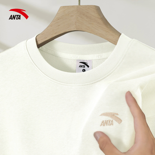 安踏卫衣男2026春季新款圆领套头衫官方旗舰宽松休闲百搭长袖上衣