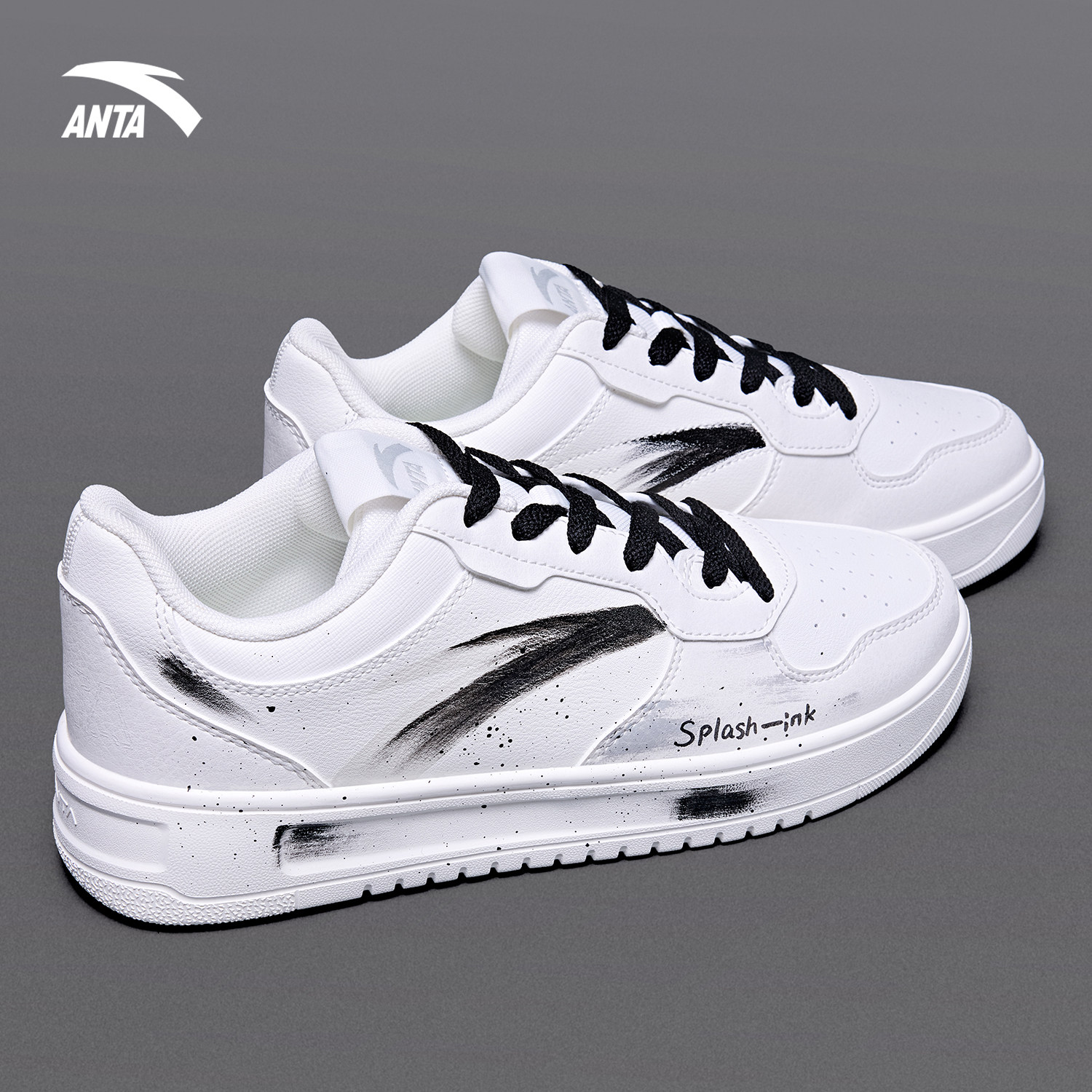 安踏轻松定制板鞋男鞋2026新款手绘DIY休闲潮流小白鞋官方正品男,运动鞋new,板鞋,淘宝优惠券,粉丝福利购,淘宝优惠卷