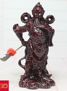 新款关羽关玄关家居装业饰工公艺品摆件关爷武二开乔迁礼品礼物