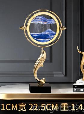 新款流沙画装客饰厅级摆件轻奢高档档入户玄关高端高大气上次乔迁