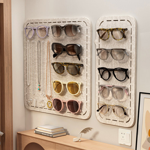 眼镜放置架挂墙太阳墨镜收纳架