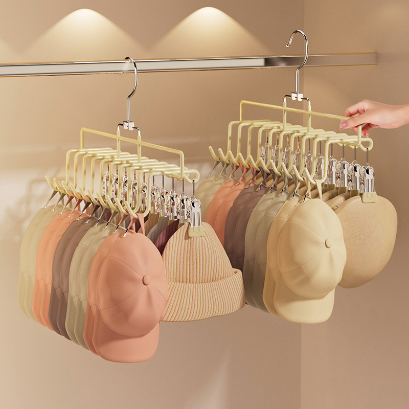 帽子收纳挂渔夫鸭舌棒球帽整理神器家用帽夹柜内置物架贝雷帽收纳,收纳整理,挂钩/粘钩,淘宝优惠券,粉丝福利购,淘宝优惠卷