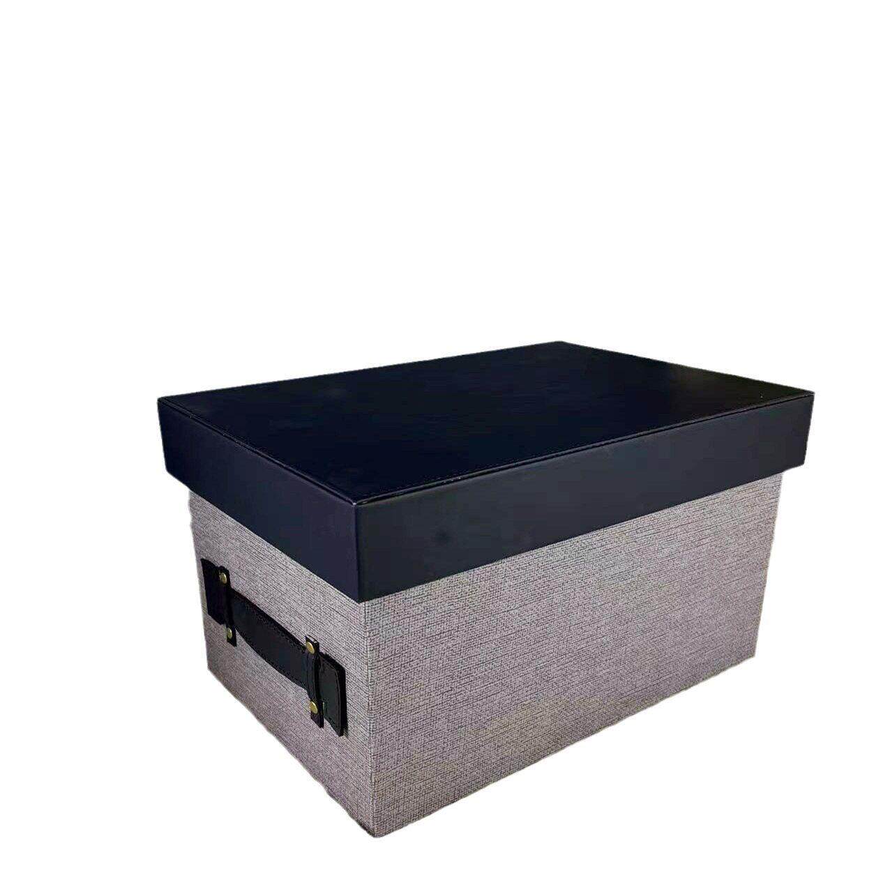 粉色皮收纳盒样房衣帽间软装饰室内少女心家居储物箱子玄关别墅盒