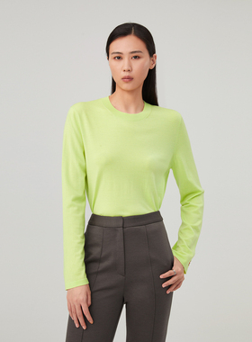 OVV秋冬新款圆领长袖针织衫GNZAJ33112A