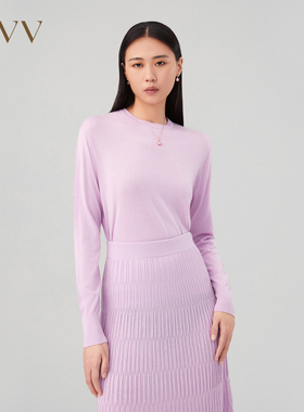 OVV秋冬新款小落肩长袖针织衫GNZAJ33110A
