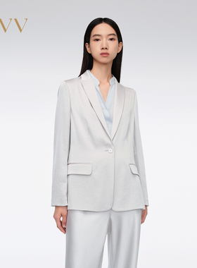 OVV春夏女装进口三醋酸面料一粒扣西服外套GWXAJ14003A