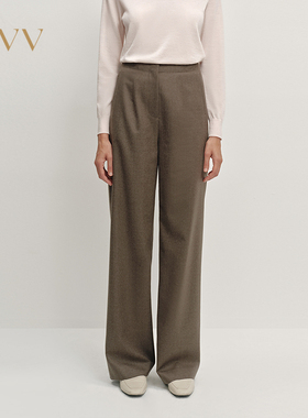 OVV2025秋冬新款经典简约高级舒适羊毛休闲西裤GTXFJ35109A