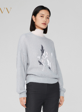 OVV秋冬新款羊毛套头针织衫GNZAJ33107A