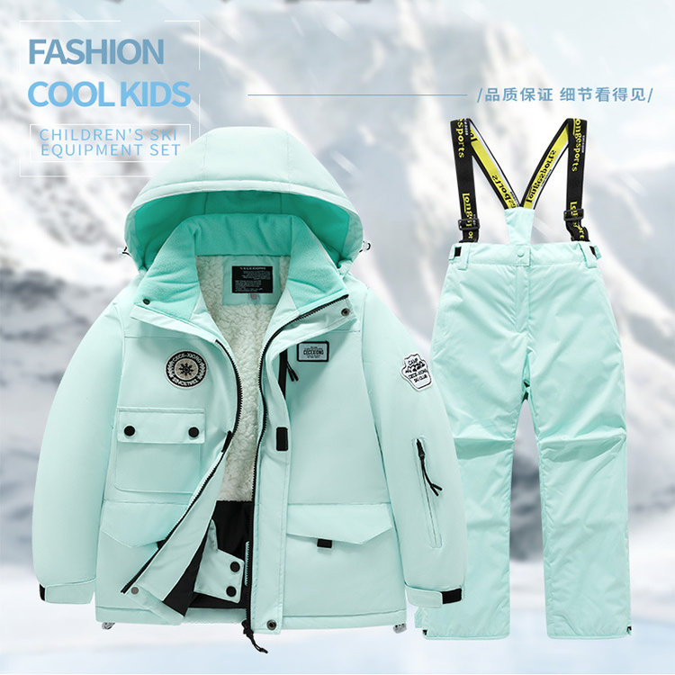 儿童滑雪服套装男女专业保暖防风