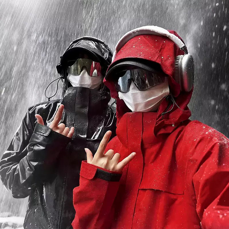 石墨烯户外冲锋衣男女款三合一防风防水连帽登山服冬季保暖外套