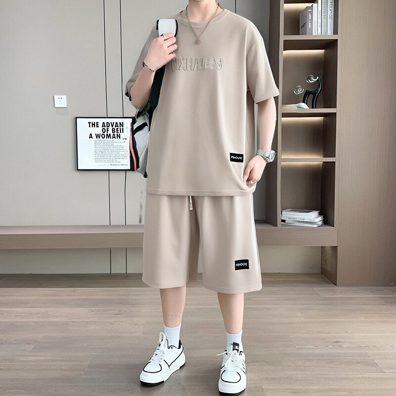 2026新款男士夏季短袖短裤套装