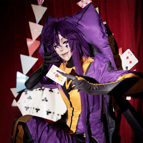 怪胎马戏团jestercos服全套万圣节pierrotharlequin小丑服乙游