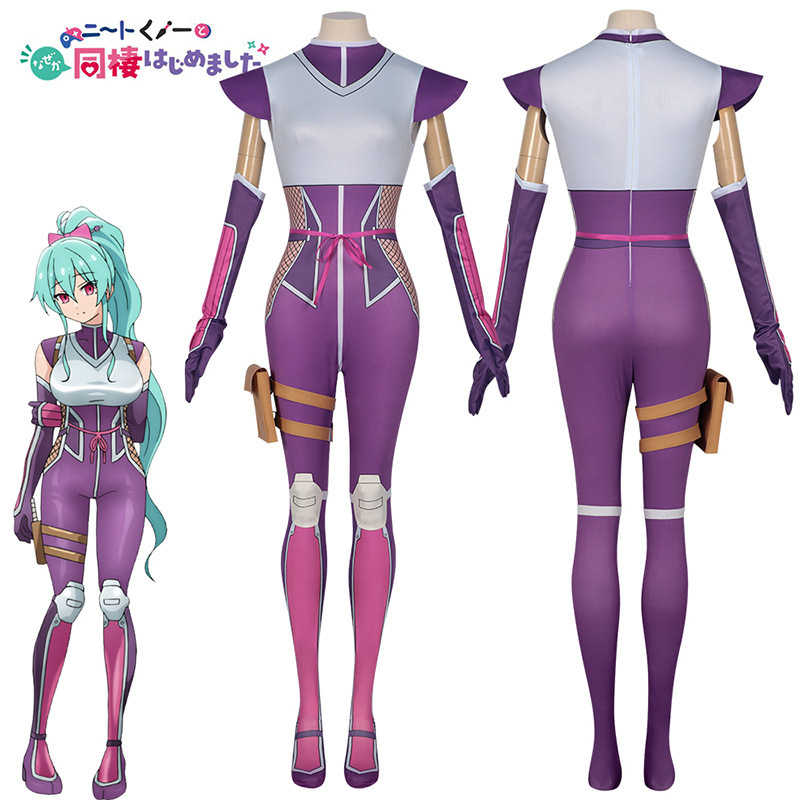 我与尼特女忍者的莫名同居生活cos服百地彩梦全套连体衣cosplay服