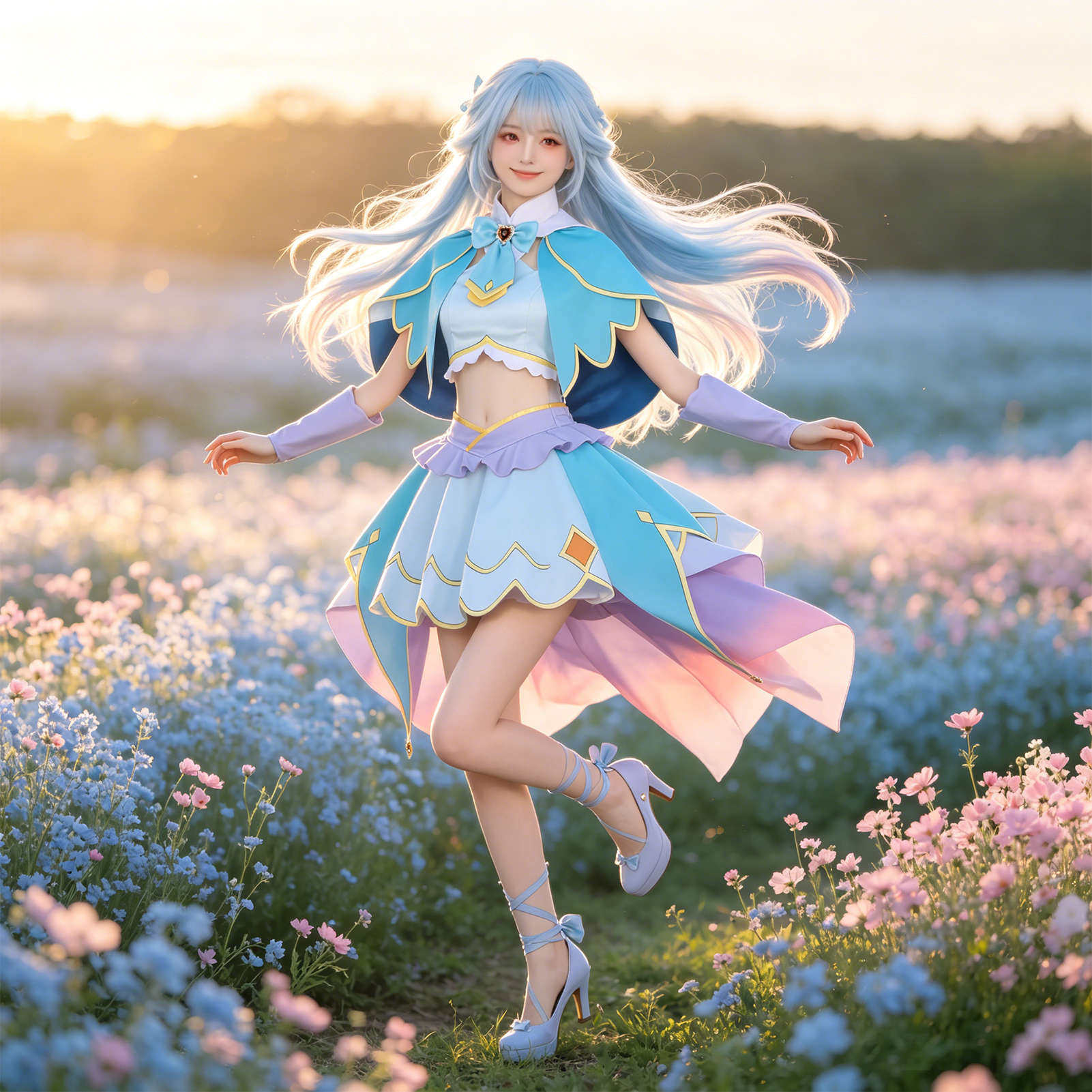 名侦探光之美少女cos服帆羽克蕾雅二次元全套cosplay服连衣裙