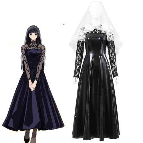 坂本日常cosplay大佛ORDER连衣裙女花嫁婚纱杀手cos服