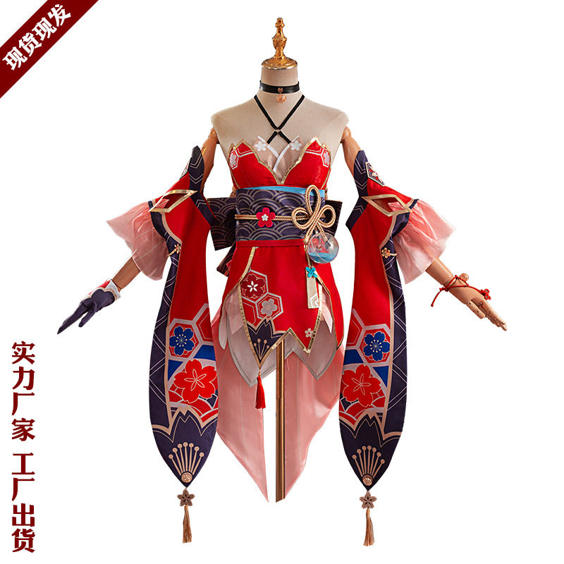 崩坏星穹铁道花火cos假发面具cos服女生play服装性感纹身贴道具枪