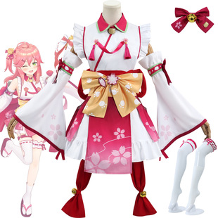 vtuber虚拟主播樱巫女cos服Hololive樱神社樱巫女cosplay动漫服装