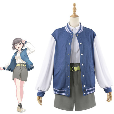 MyGO!!!!cos服装BanGDream!高松灯动漫女牛仔棒球服套裙CG1593ZS