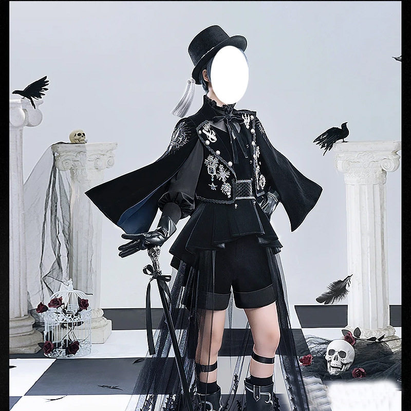 万圣节夏尔cos服装黑执事cos服动漫游戏cosplay表演服演出服