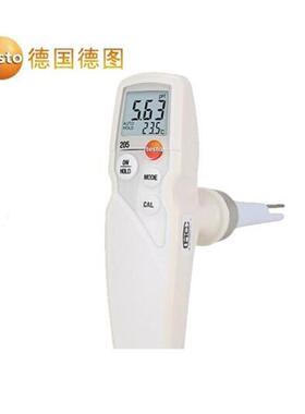 testo205 浸入式 食品 pH计 温度计半固体肉类酸碱度测量仪