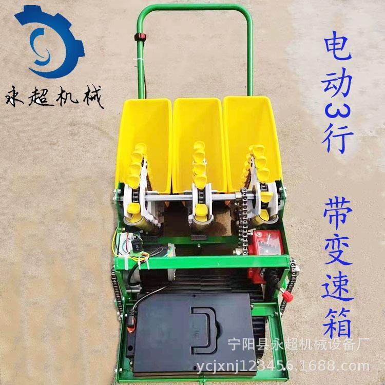 厂家供应大蒜播种机电动2行3行 蒜瓣种植机新款 株距可调变速箱