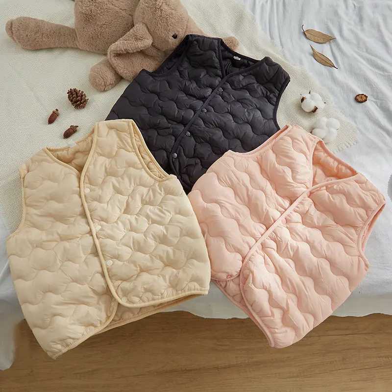 男女童秋冬防风加厚保暖棉服马甲