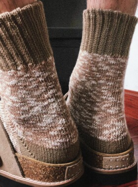 TREETALLIFE厚袜子冬季袜子冬加厚男款男士女款中筒保暖毛圈袜子