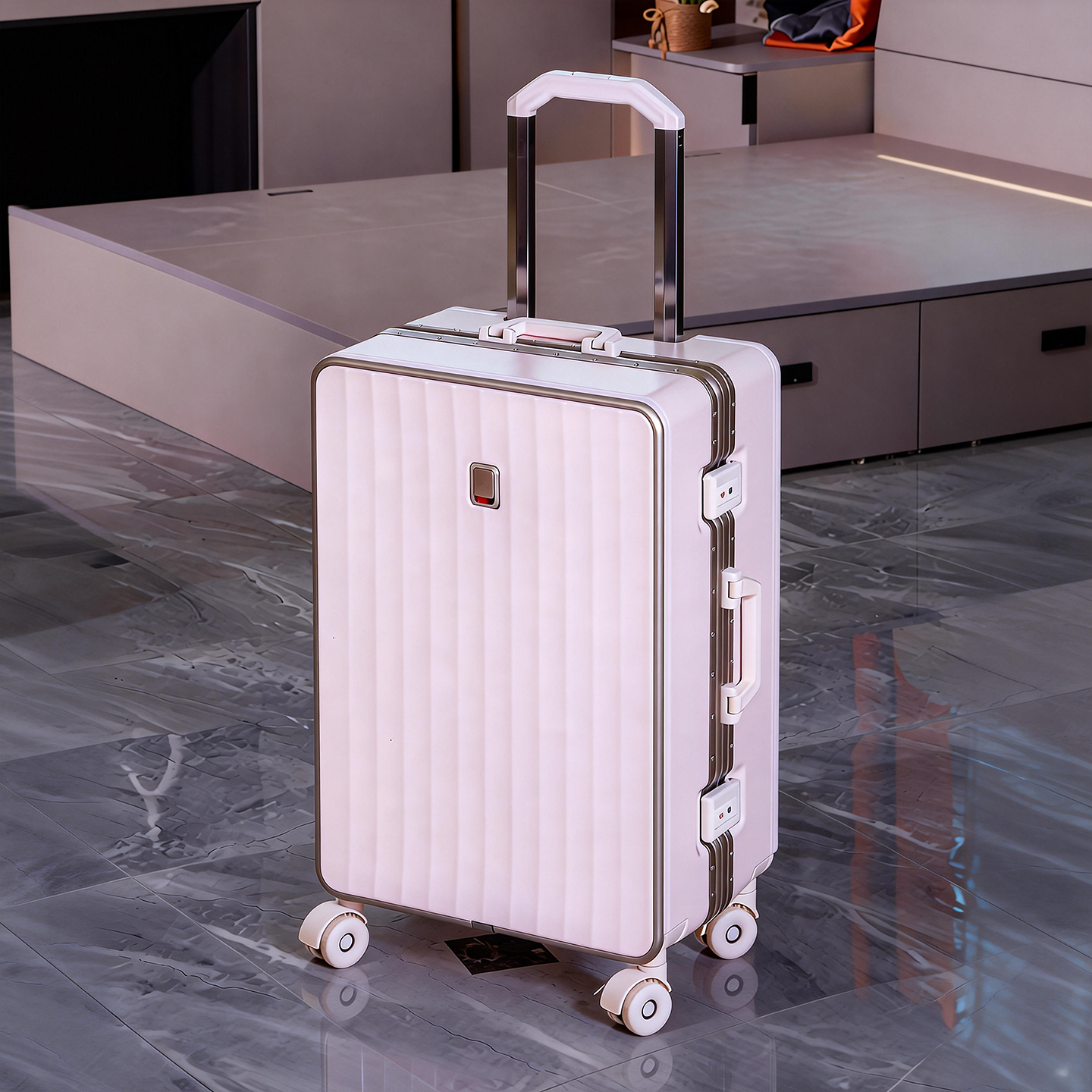 漫旅仕行李箱女粉色2026新款拉杆箱结实耐用20寸登机箱男旅行皮箱