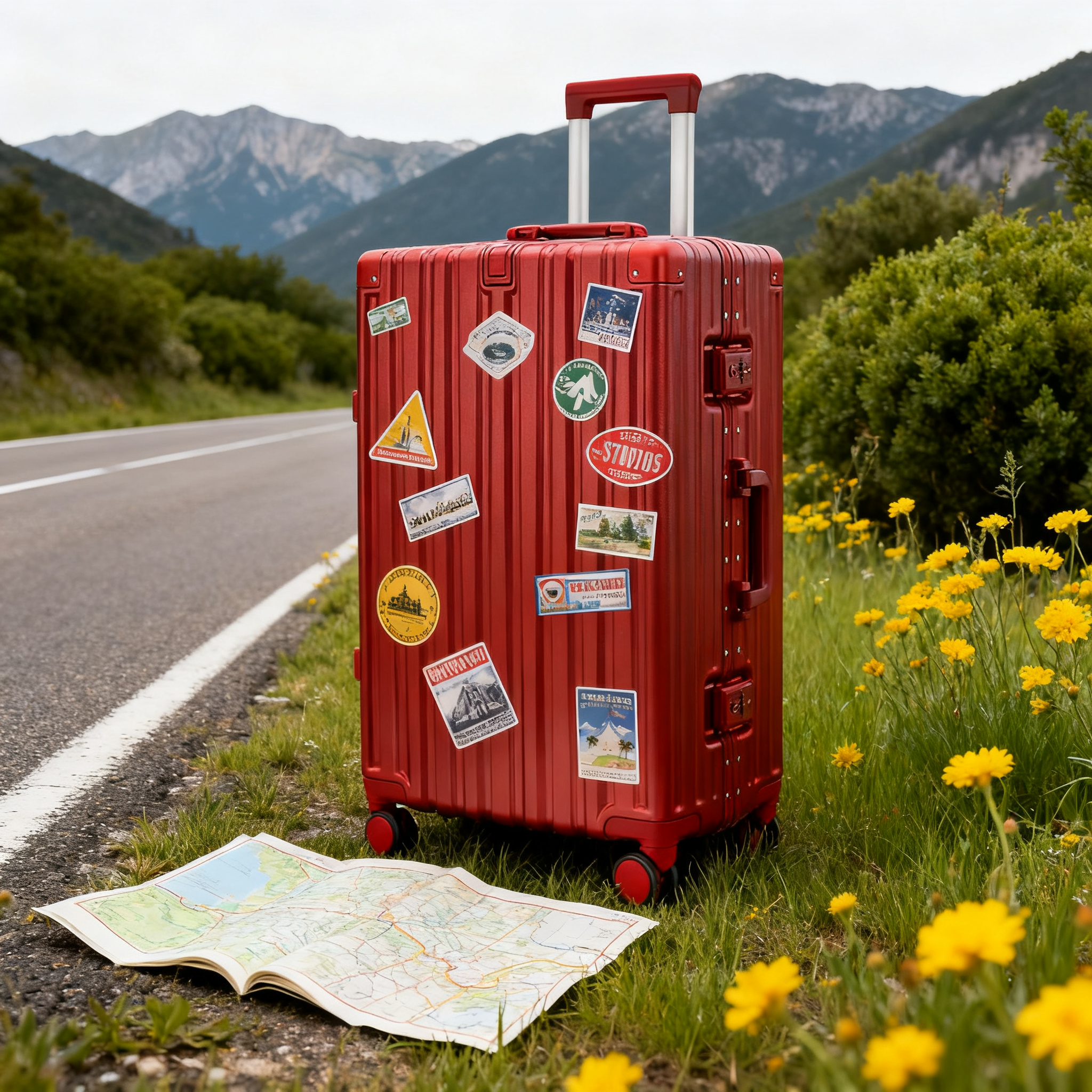 结婚行李箱陪嫁箱红色皮箱