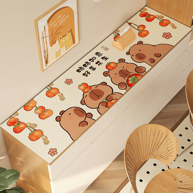 鞋柜垫植物花卉图案家用经久耐用