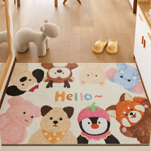 入户门口外地垫耐脏免洗可裁剪丝圈脚垫家用进门门垫玄关入户地毯