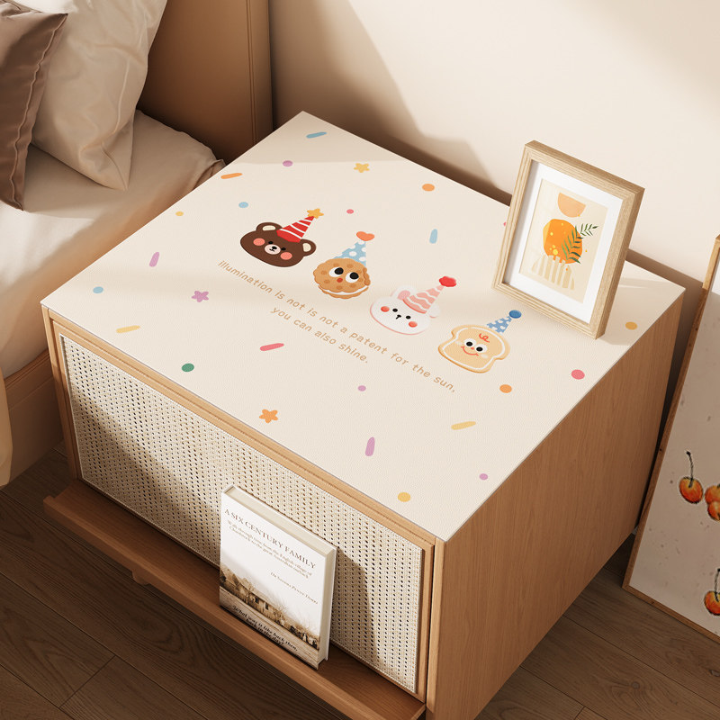 卡通床头柜垫免洗防水冰箱防尘盖布洗衣机防尘罩遮盖防灰台面桌布,居家布艺,万能盖巾,淘宝优惠券,粉丝福利购,淘宝优惠卷