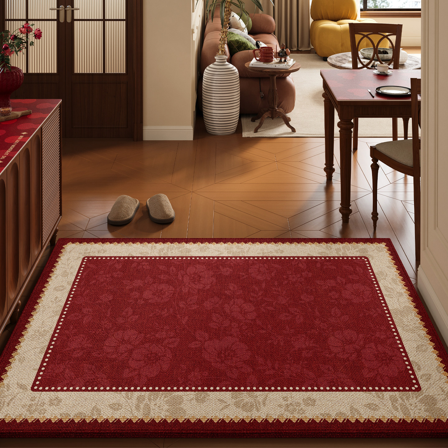 入户门地垫2026新款进门脚垫新年高级红色室内客厅门口地毯入门垫,居家布艺,入户地垫,淘宝优惠券,粉丝福利购,淘宝优惠卷