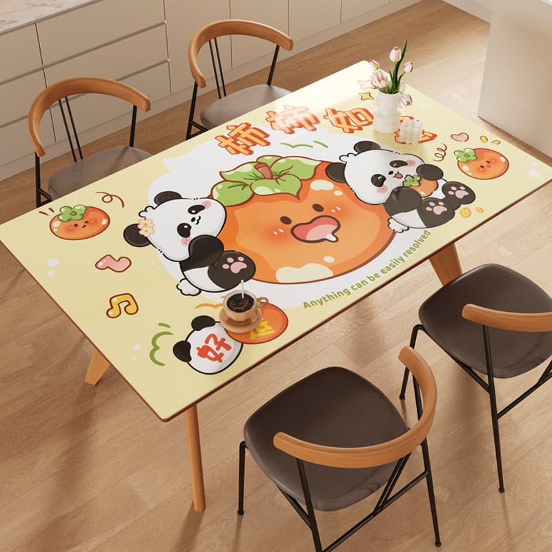 卡通透明软玻璃pvc餐桌垫防水防油免洗桌布轻奢高级感茶几保护垫,居家布艺,桌布,淘宝优惠券,粉丝福利购,淘宝优惠卷