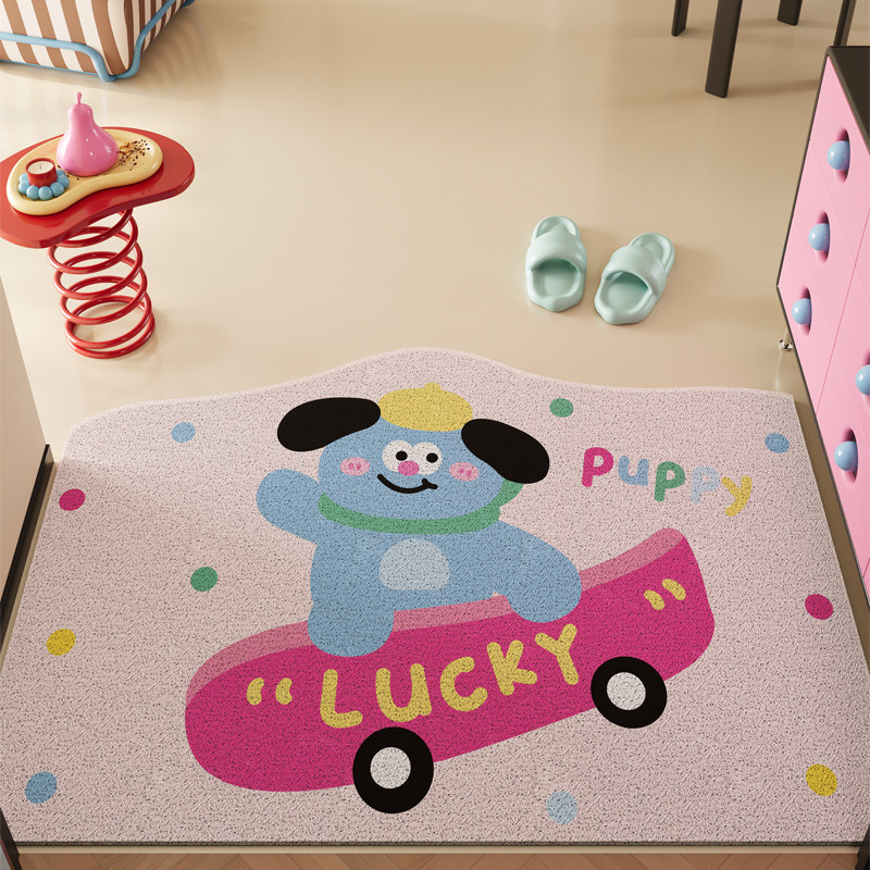 入户门地垫卡通趣味门口进门入户脚垫可裁剪丝圈防滑地毯玄关门垫,居家布艺,入户地垫,淘宝优惠券,粉丝福利购,淘宝优惠卷