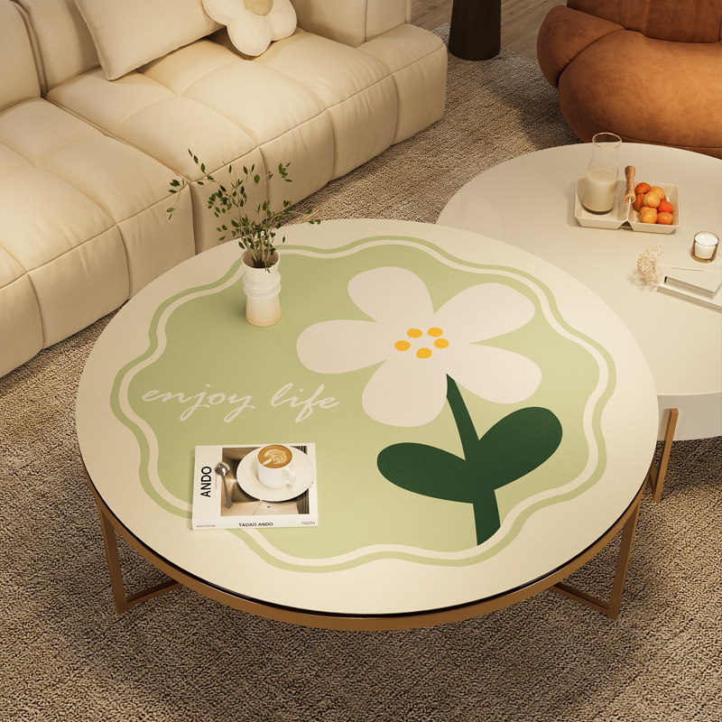 圆桌桌布免洗防水防油茶几垫圆形桌垫餐垫隔热防烫耐高温餐桌台布,居家布艺,桌布,淘宝优惠券,粉丝福利购,淘宝优惠卷